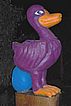 A purple Duck carved for the Purple Duck